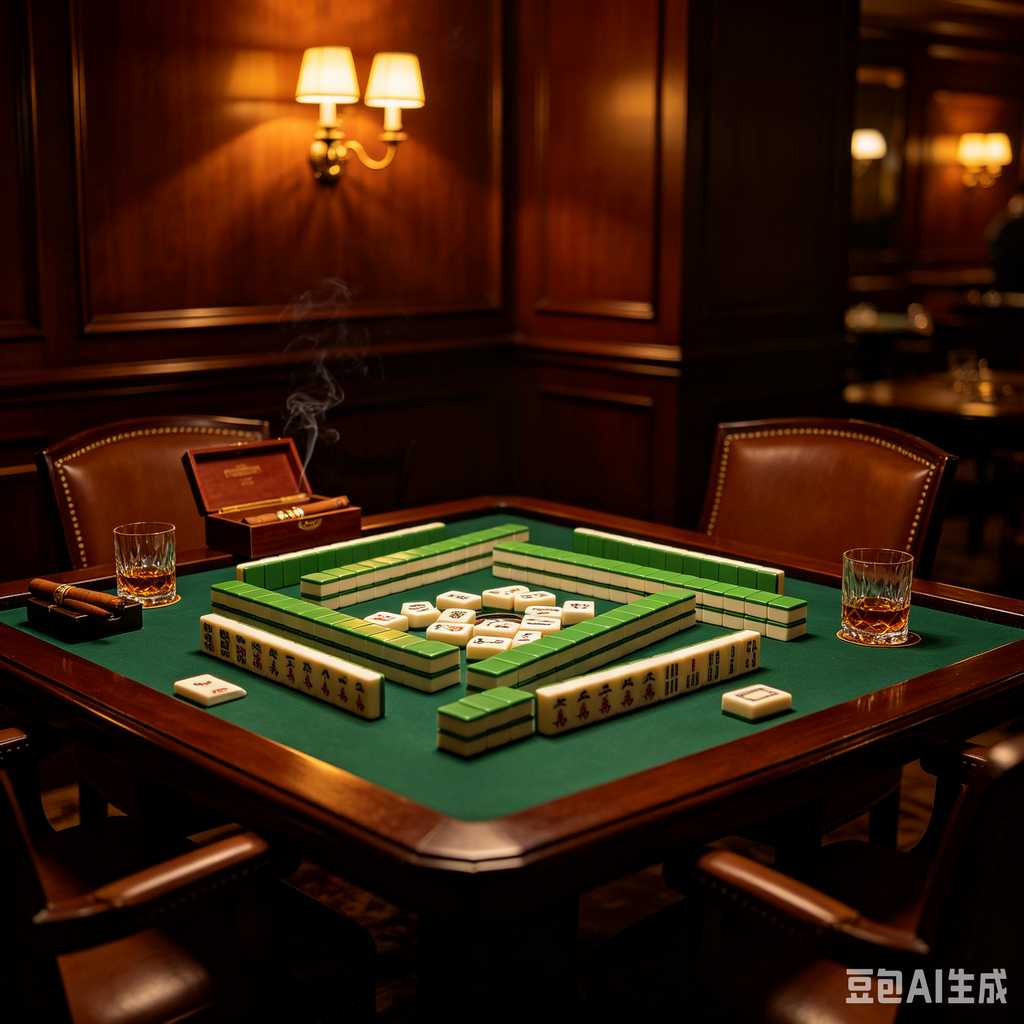 stylish text mahjong set
